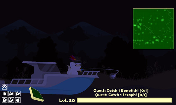 Игра Cat Goes Fishing, скриншот
