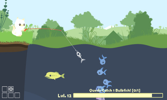 Игра Cat Goes Fishing, скриншот