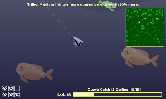 Игра Cat Goes Fishing, скриншот