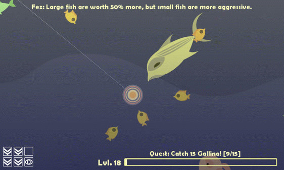 Игра Cat Goes Fishing, скриншот
