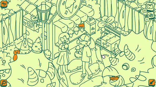 Игра Cats and Seek : Cats Hidden at Dino Park, скриншот