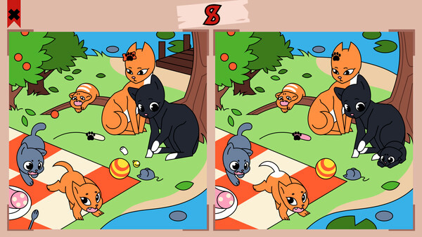 Игра Cats Contrast, скриншот