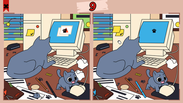 Игра Cats Contrast, скриншот