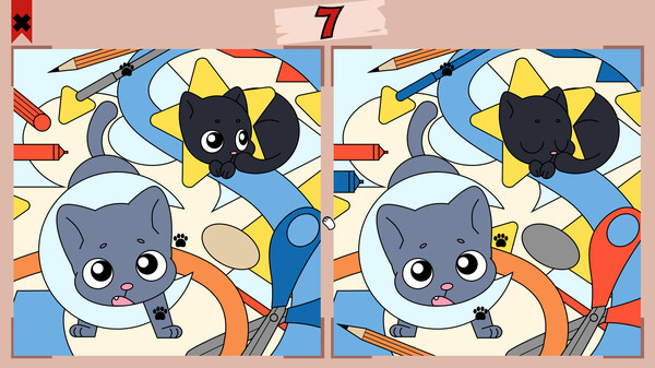 Игра Cats Contrast, скриншот