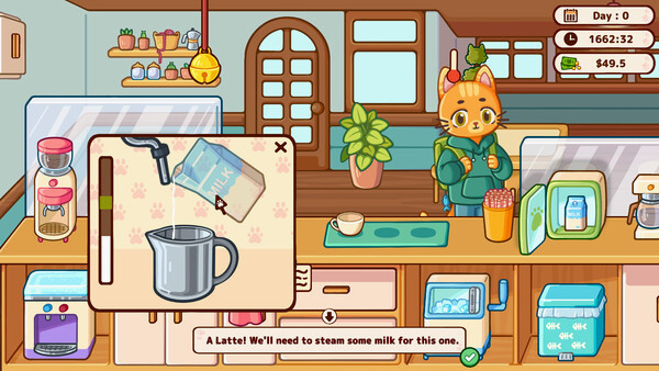 Игра Cats & Cups, скриншот