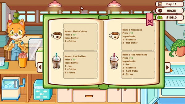 Игра Cats & Cups, скриншот