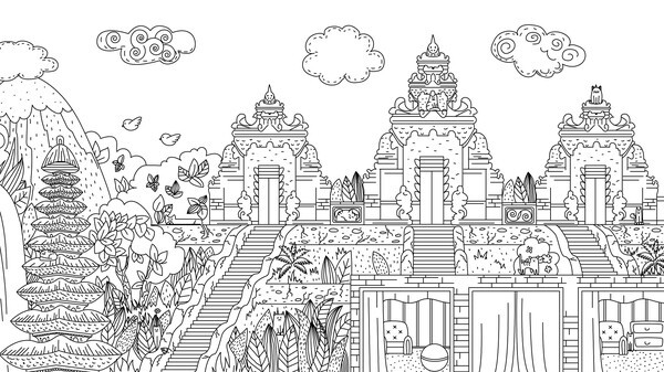 Игра Cats Hidden in Bali, скриншот