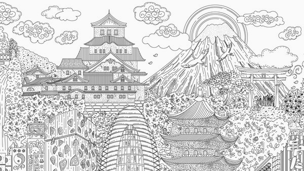 Игра Cats Hidden in Japan, скриншот