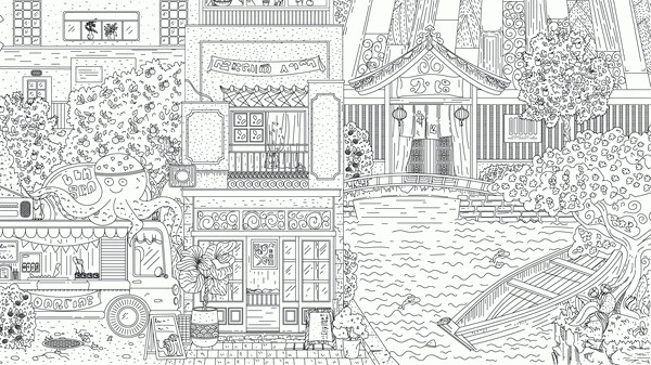 Игра Cats Hidden in Japan, скриншот