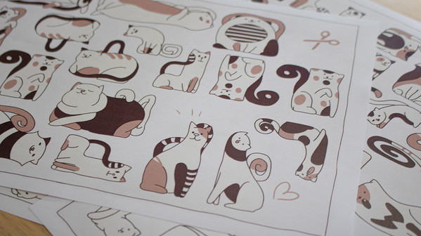 Игра Cats Organized Neatly - Paper Edition, скриншот