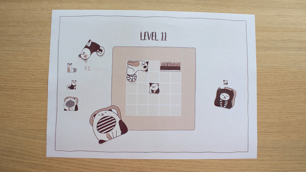 Игра Cats Organized Neatly - Paper Edition, скриншот