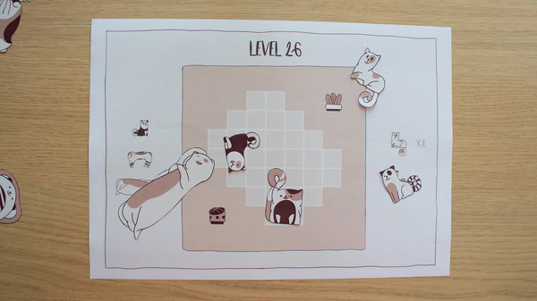 Игра Cats Organized Neatly - Paper Edition, скриншот