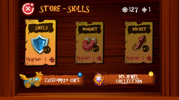 Игра Cave Coaster, скриншот