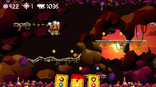 Игра Cave Coaster, скриншот