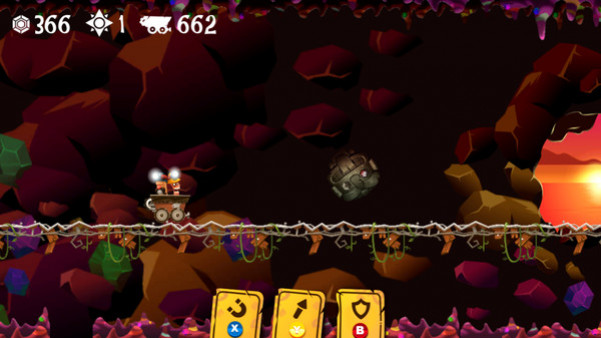 Игра Cave Coaster, скриншот