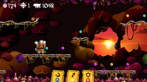 Игра Cave Coaster, скриншот