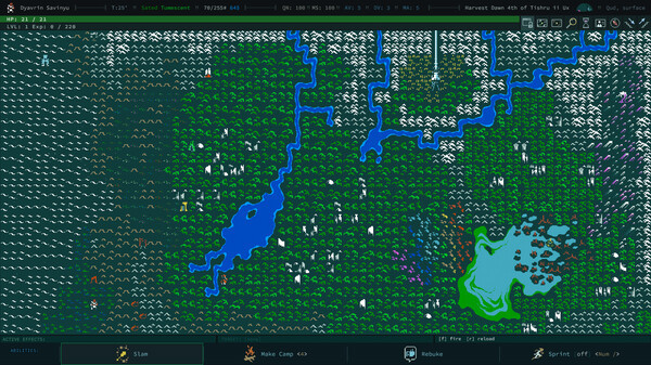Игра Caves of Qud, скриншот