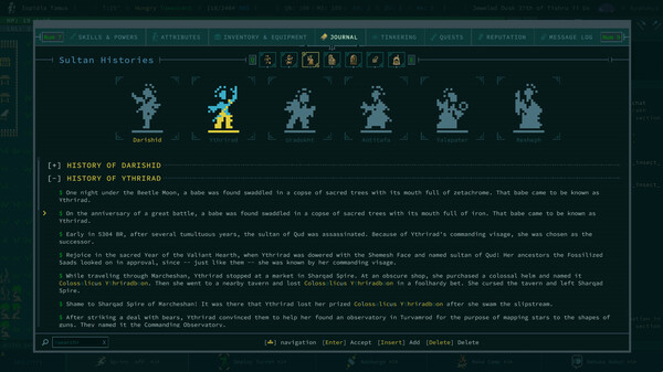 Игра Caves of Qud, скриншот