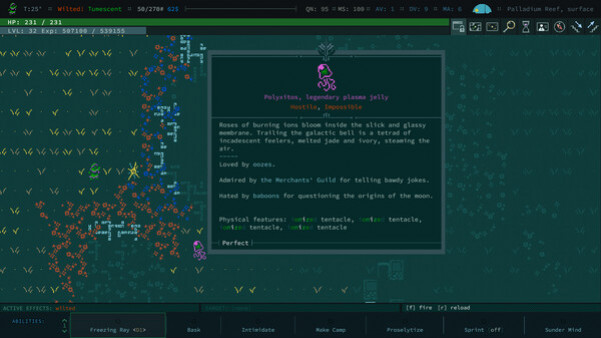 Игра Caves of Qud, скриншот
