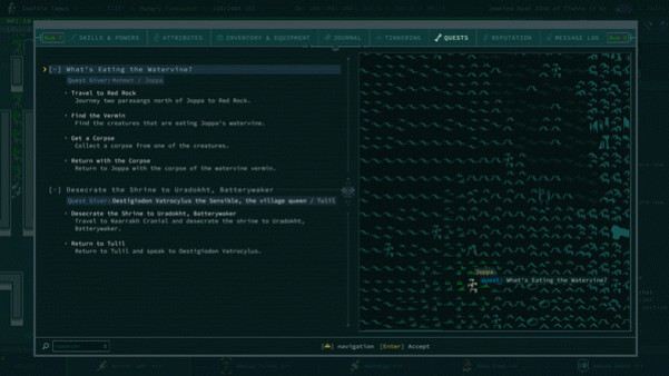 Игра Caves of Qud, скриншот