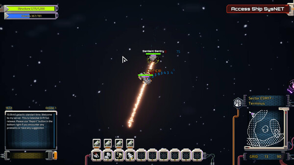 Игра Celestial Drift, скриншот