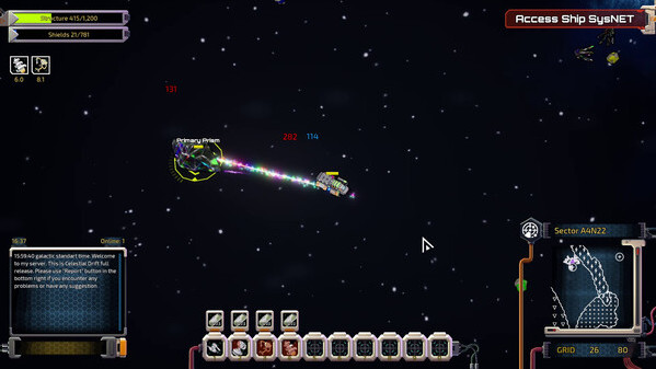 Игра Celestial Drift, скриншот