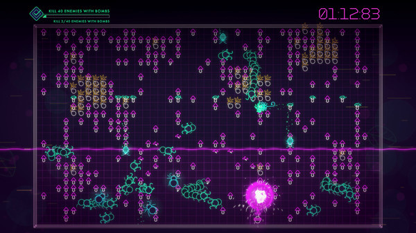 Игра Centipede: Recharged, скриншот