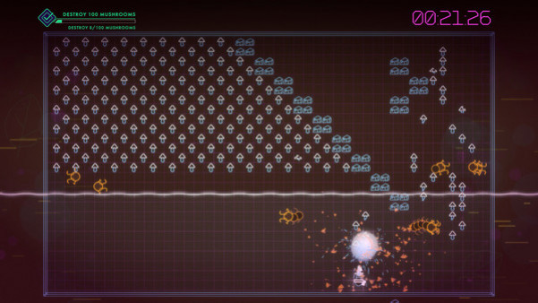 Игра Centipede: Recharged, скриншот