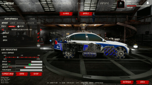 Игра Chaos on Wheels, скриншот
