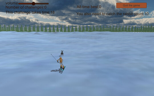 Игра Chasing rabbits in snow, скриншот