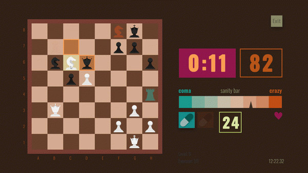 Игра Chess Pills, скриншот