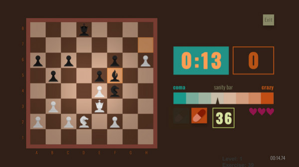 Игра Chess Pills, скриншот