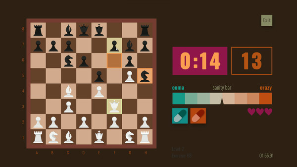 Игра Chess Pills, скриншот