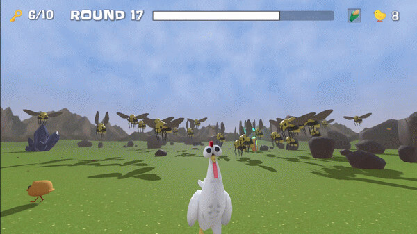 Игра Chick Defender, скриншот