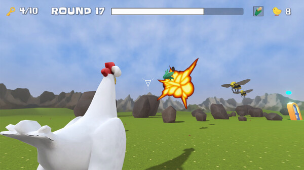 Игра Chick Defender, скриншот