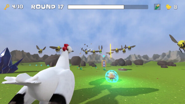 Игра Chick Defender, скриншот