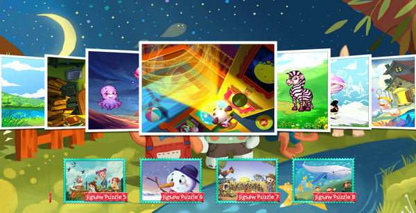 Игра Children's Jigsaw Puzzles - A Warm Story, скриншот