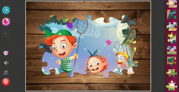 Игра Children's Jigsaw Puzzles - A Warm Story, скриншот