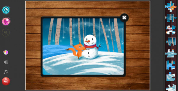 Игра Children's Jigsaw Puzzles - A Warm Story, скриншот