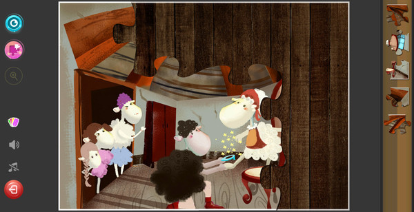 Игра Children's Jigsaw Puzzles - A Warm Story, скриншот