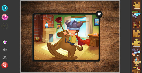 Игра Children's Jigsaw Puzzles - A Warm Story, скриншот