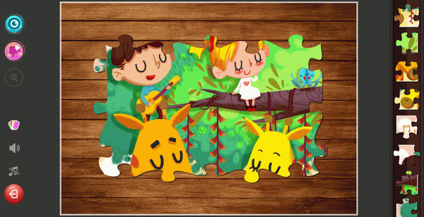 Игра Children's Jigsaw Puzzles - A Warm Story, скриншот