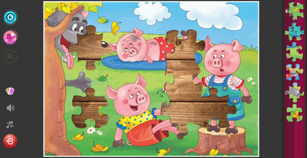 Игра Children's Jigsaw Puzzles - Fairy Tale, скриншот