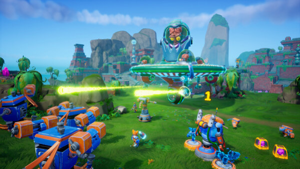 Игра Chip ‘n Clawz vs. The Brainioids, скриншот