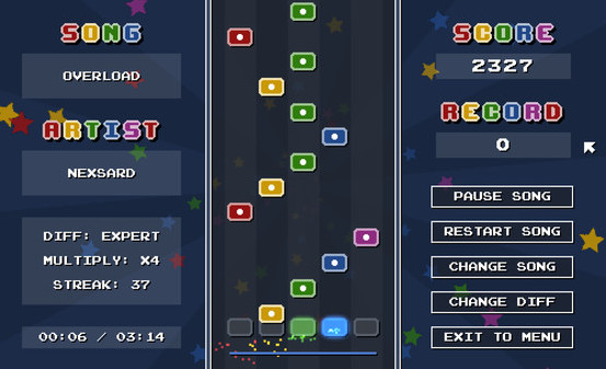 Игра Chiptune Champion, скриншот