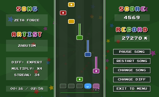 Игра Chiptune Champion, скриншот