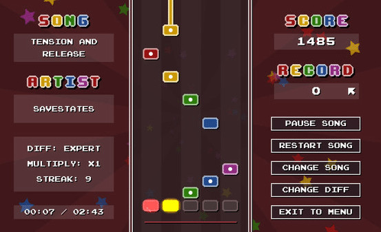 Игра Chiptune Champion, скриншот
