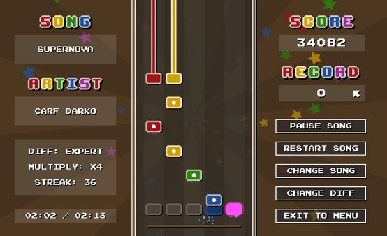Игра Chiptune Champion, скриншот