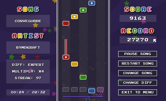 Игра Chiptune Champion, скриншот