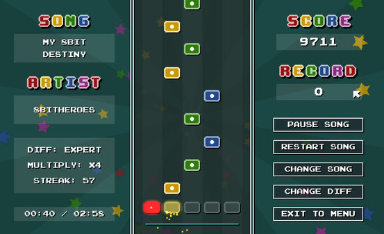 Игра Chiptune Champion, скриншот